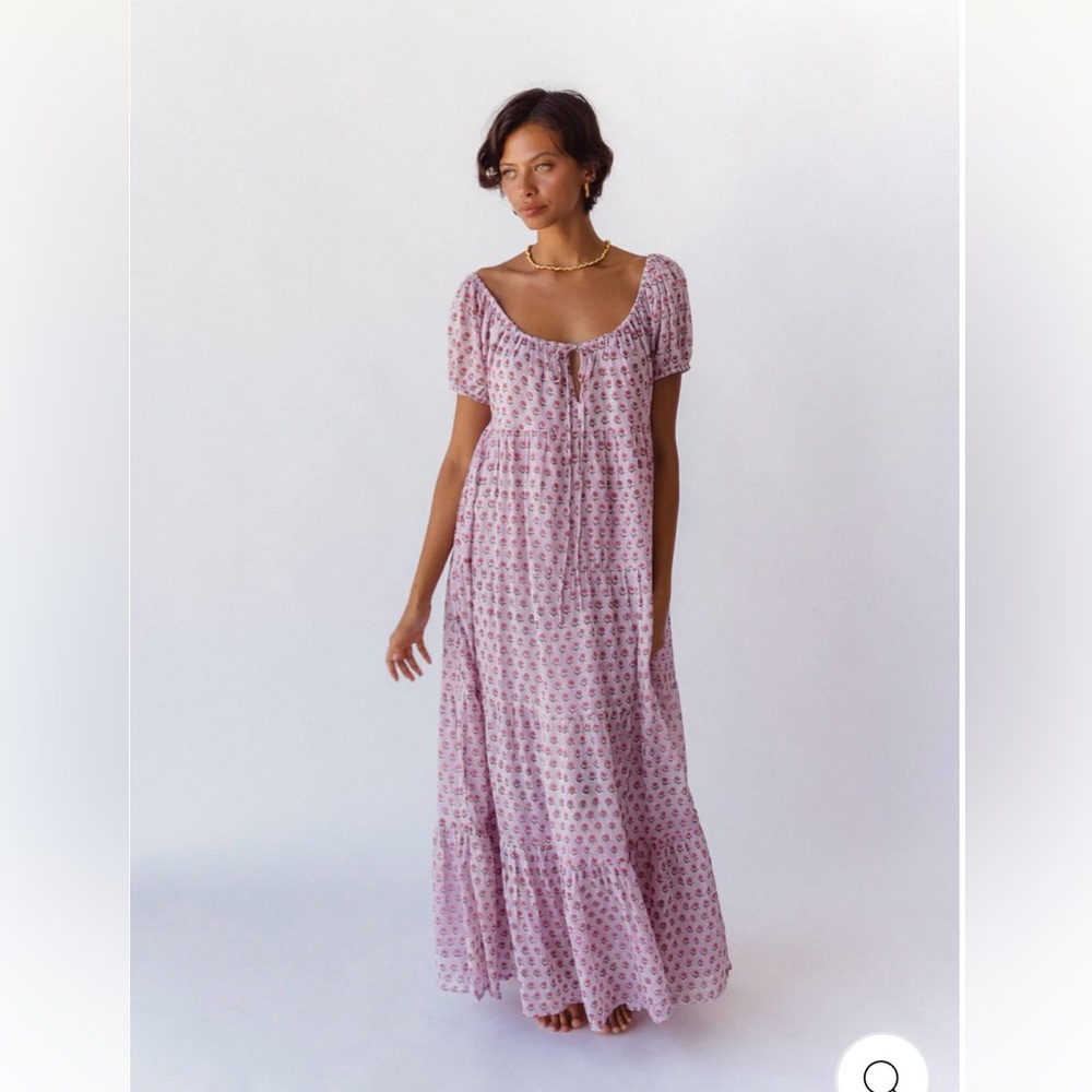 NWT Daughters of India Sita Maxi Dress ~ Violet L